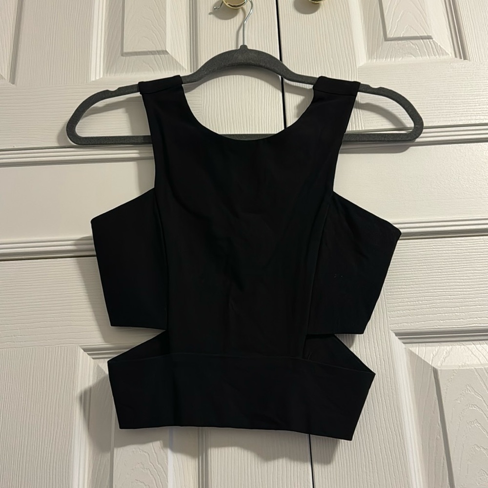 Black crop top